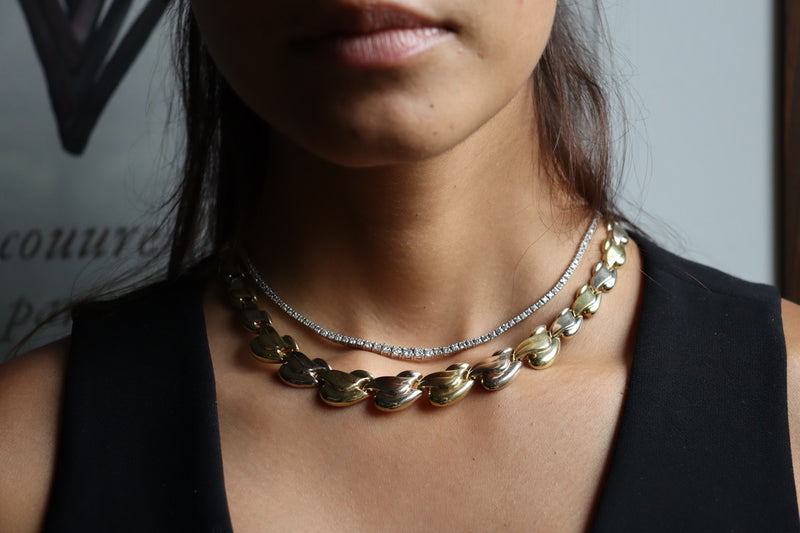 Platinum 5.00ct Diamond Tennis Necklace