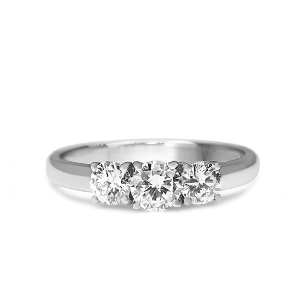 Platinum 3 Stone Diamond Ring