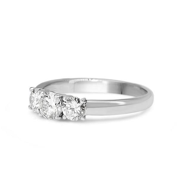 Platinum 3 Stone Diamond Ring