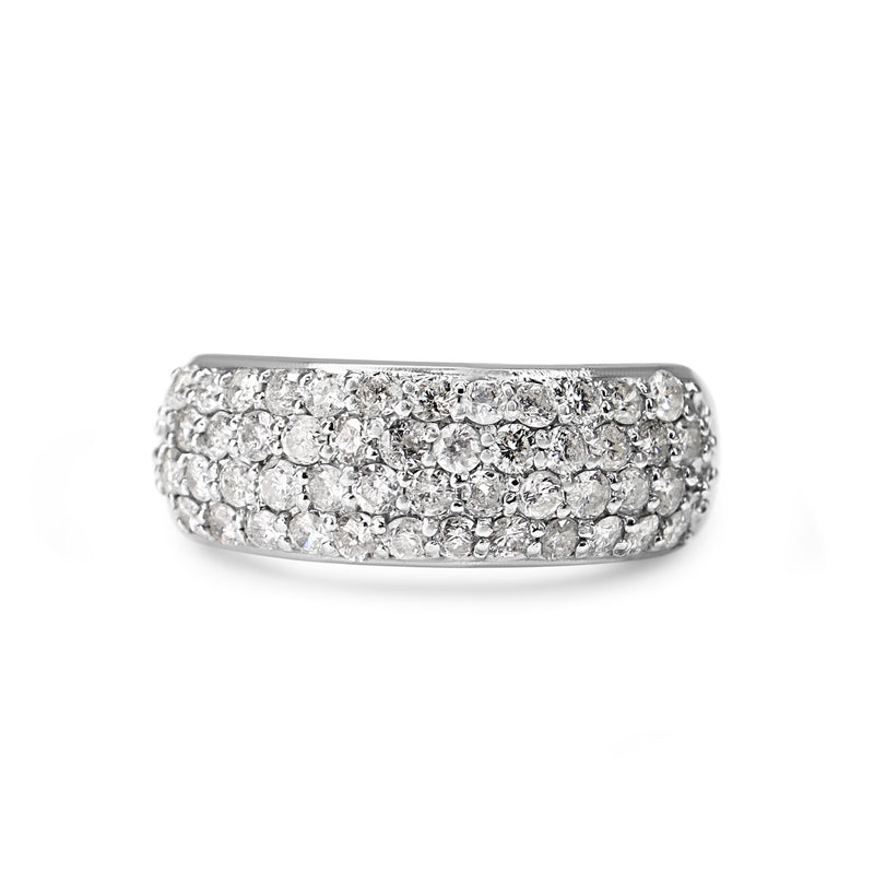 Platinum Diamond Pavé Band Ring