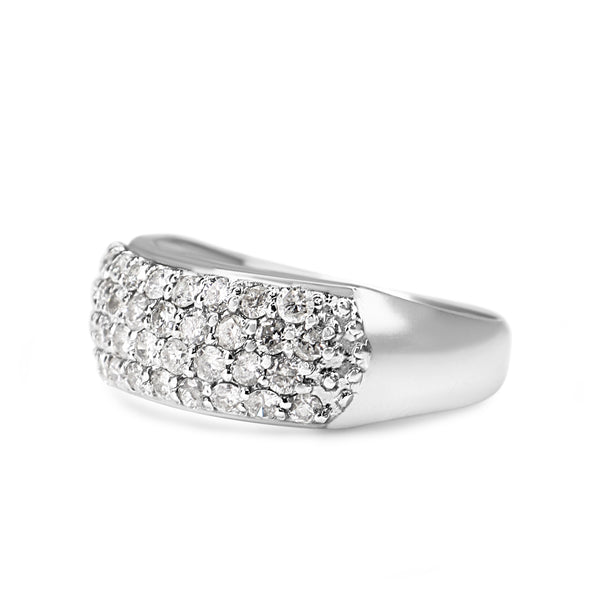 Platinum Diamond Pavé Band Ring