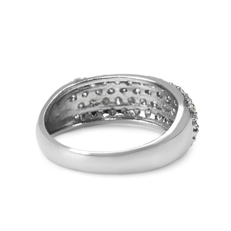 Platinum Diamond Pavé Band Ring
