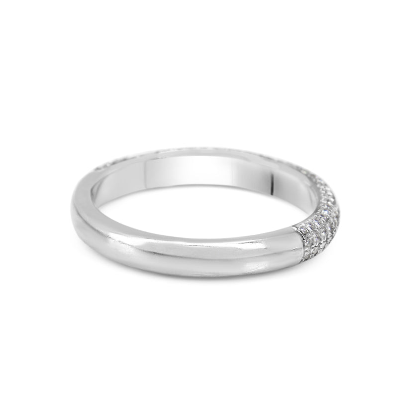 18ct White Gold 'CERRONE' Pavé Diamond Band Ring