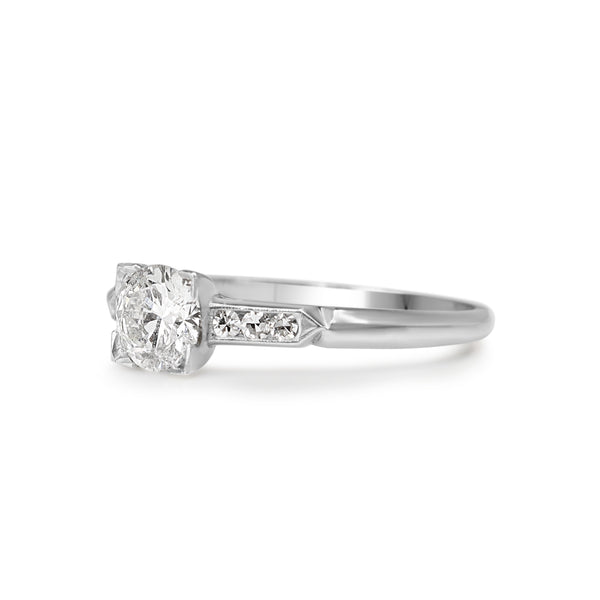 Platinum Vintage Diamond Solitaire Ring