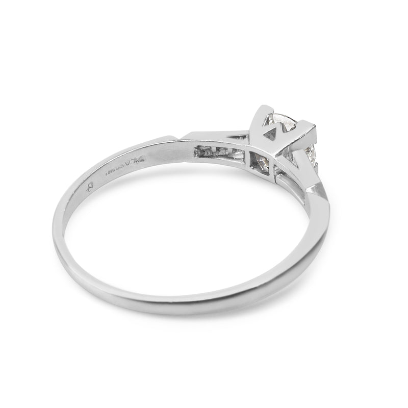 Platinum Vintage Diamond Solitaire Ring