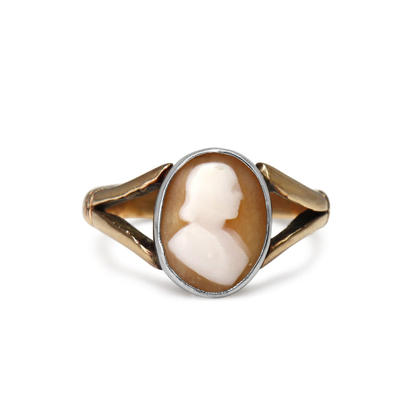 9ct Antique Rose Gold Cameo Ring