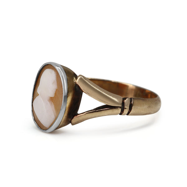 9ct Antique Rose Gold Cameo Ring