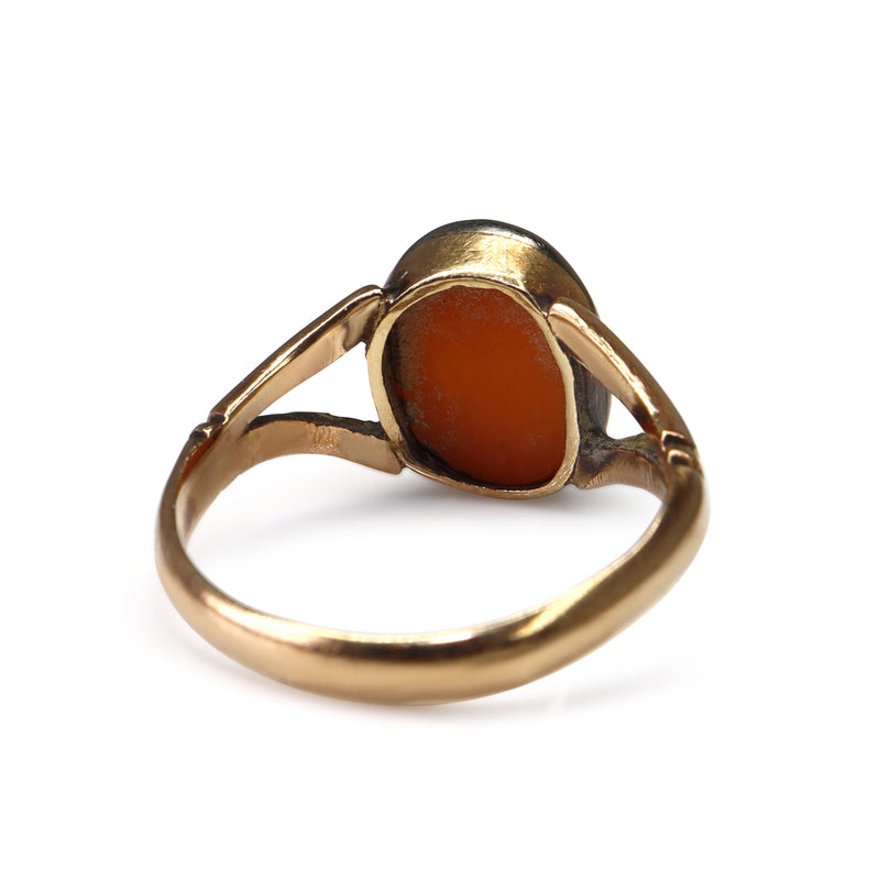 9ct Antique Rose Gold Cameo Ring