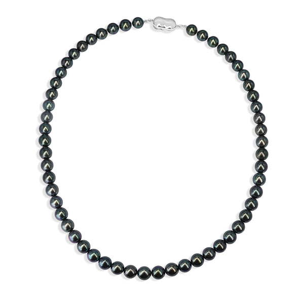 Silver and Akoya 7.5mm Pearl Strand Necklace