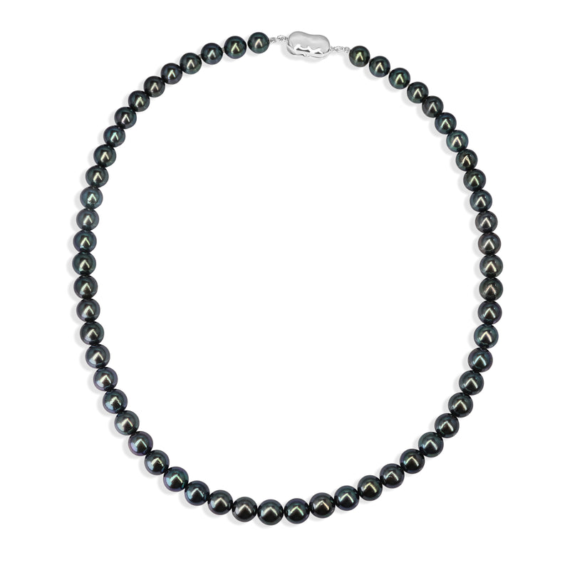 Silver and Akoya 7.5mm Pearl Strand Necklace