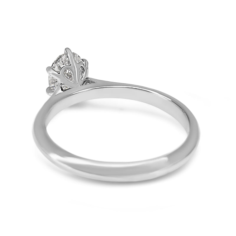 Platinum 6 Claw .70ct Diamond Solitaire Ring