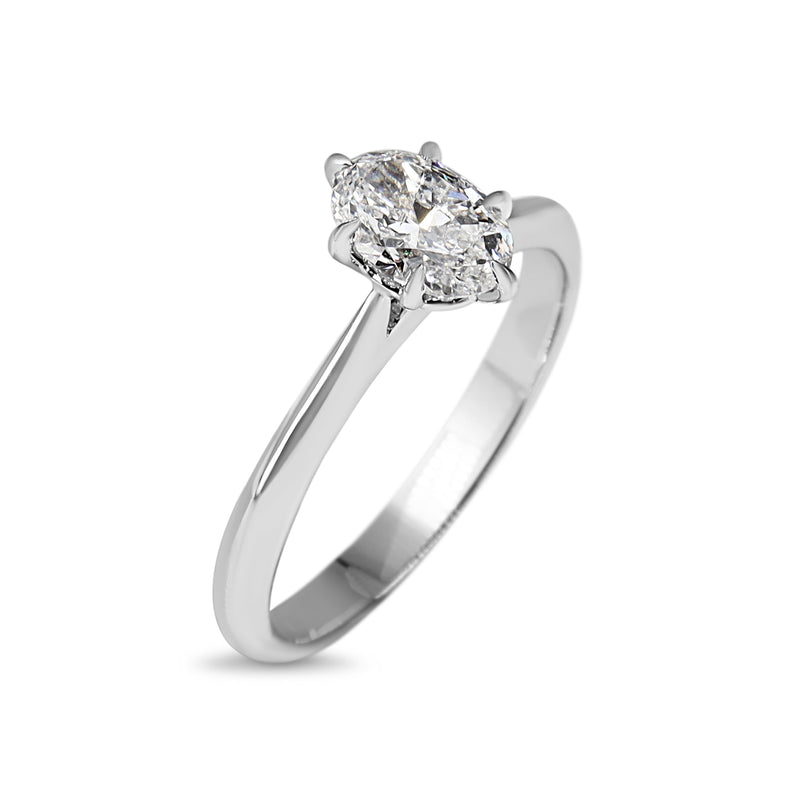 Platinum 6 Claw .70ct Diamond Solitaire Ring