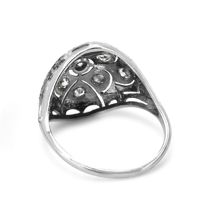 Platinum Art Deco Old Cut Diamond Ring