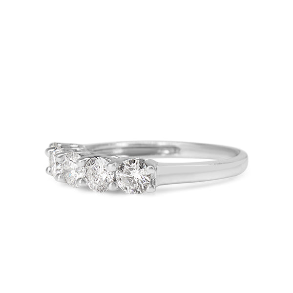 14ct White Gold 1.00ct 5 Stone Diamond Ring