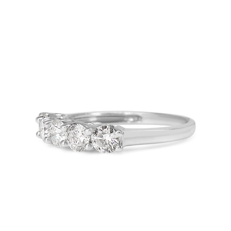 14ct White Gold 1.00ct 5 Stone Diamond Ring