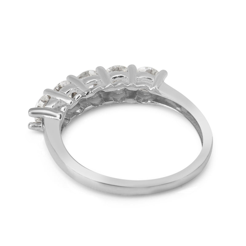 14ct White Gold 1.00ct 5 Stone Diamond Ring