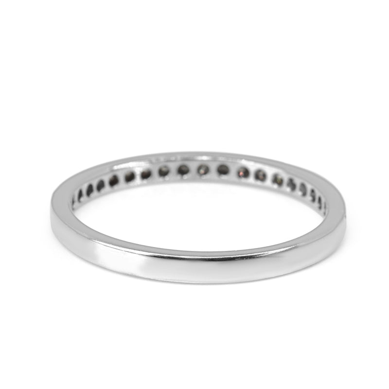 18ct White Gold .20ct Diamond Band Ring