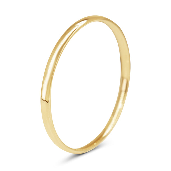 9ct Yellow Gold Oval Bangle