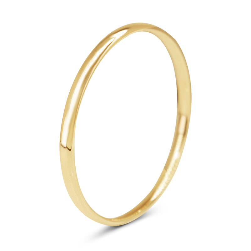 9ct Yellow Gold Oval Bangle