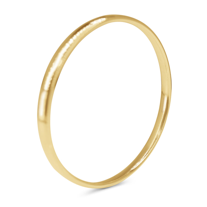 9ct Yellow Gold Oval Bangle