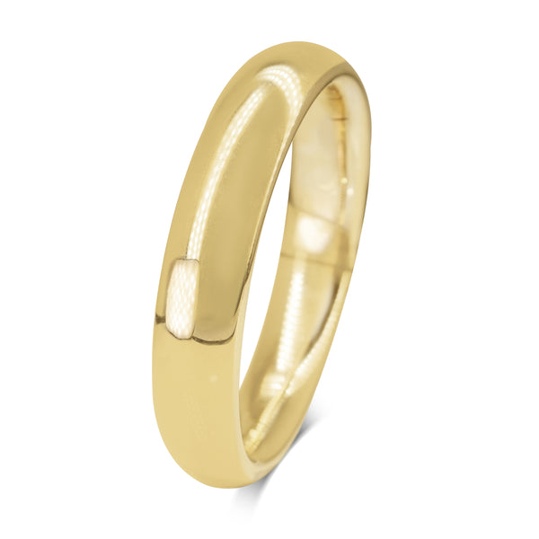 9ct Yellow Gold Hollow Thick Bangle