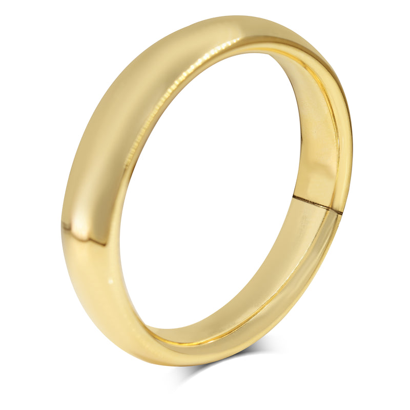 9ct Yellow Gold Hollow Thick Bangle