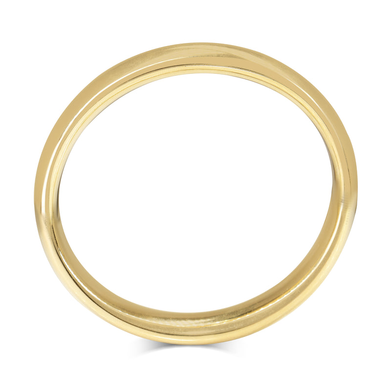 9ct Yellow Gold Hollow Thick Bangle