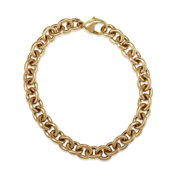 9ct Yellow Gold Belcher Link Bracelet