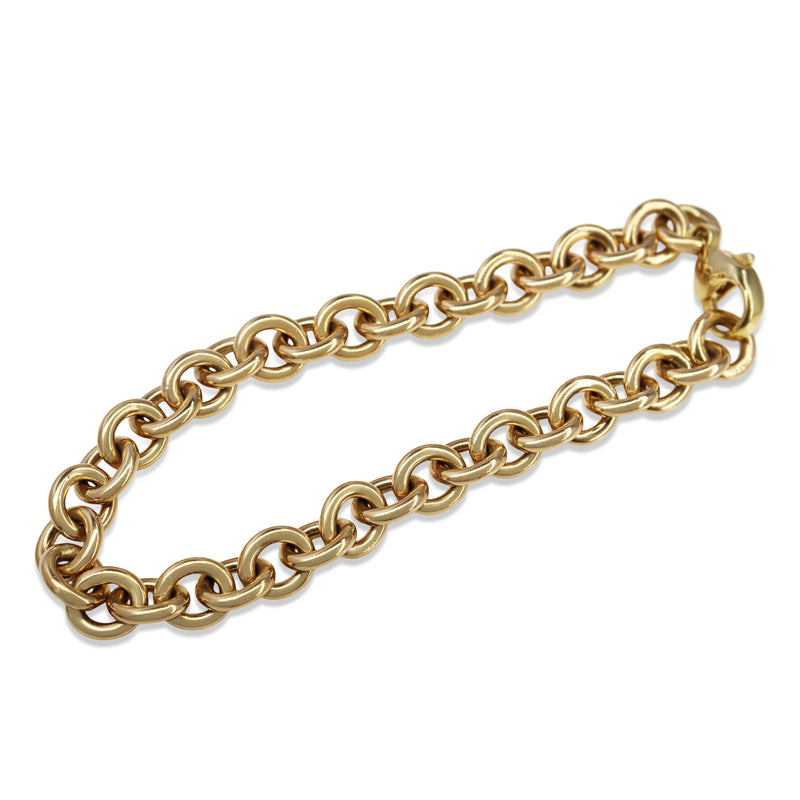 9ct Yellow Gold Belcher Link Bracelet