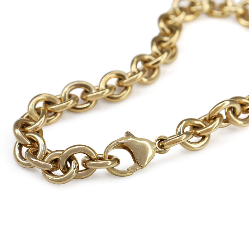 9ct Yellow Gold Belcher Link Bracelet