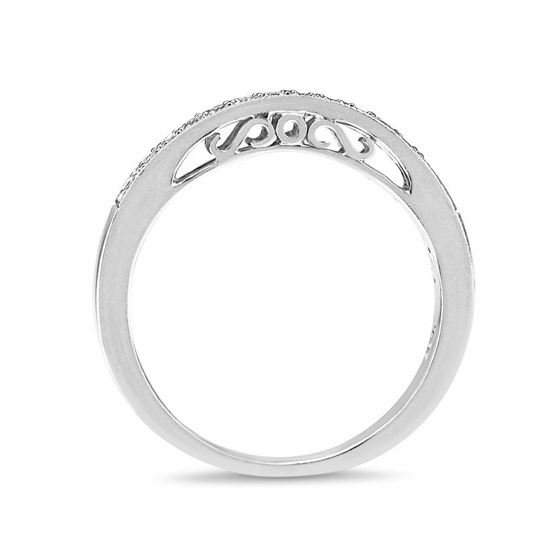 18ct White Gold Diamond Band Ring