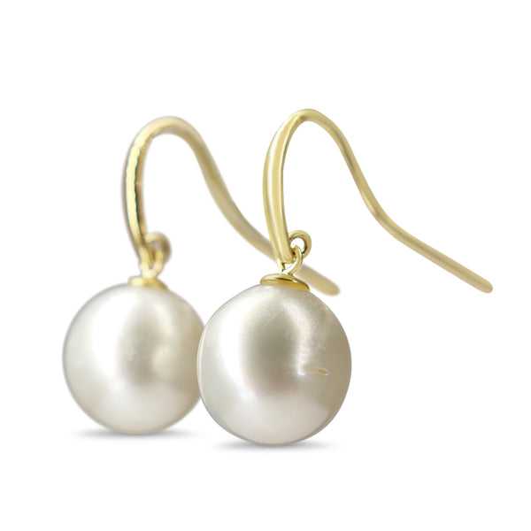 9ct Yellow Gold 12mm South Sea Pearl Earrings