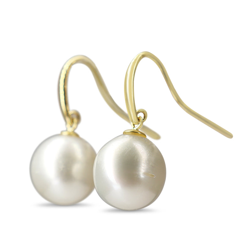 9ct Yellow Gold 12mm South Sea Pearl Earrings