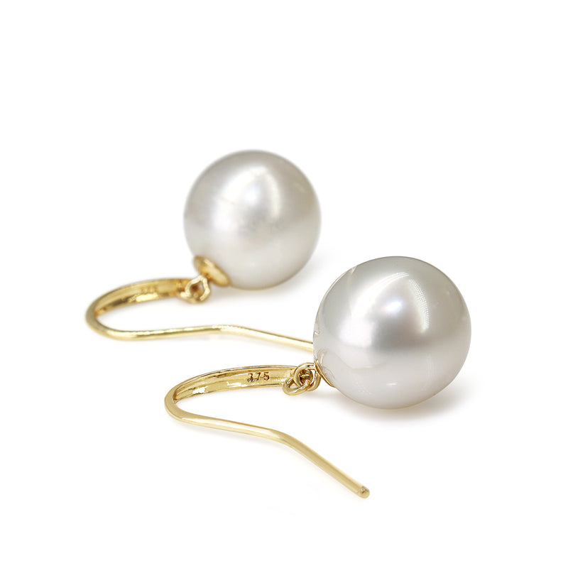 9ct Yellow Gold 12mm South Sea Pearl Earrings