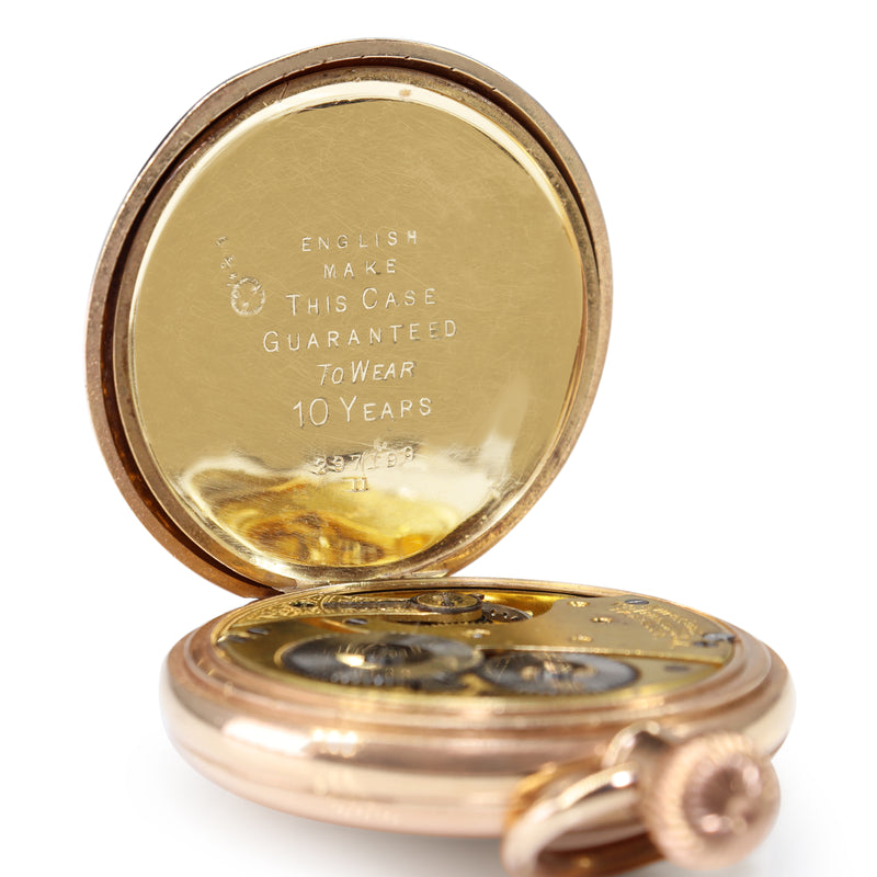 Gold Plated Waltham Antique Pocket Watch