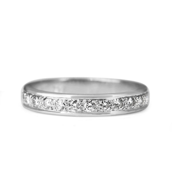 18ct White Gold .70ct Diamond Band Ring