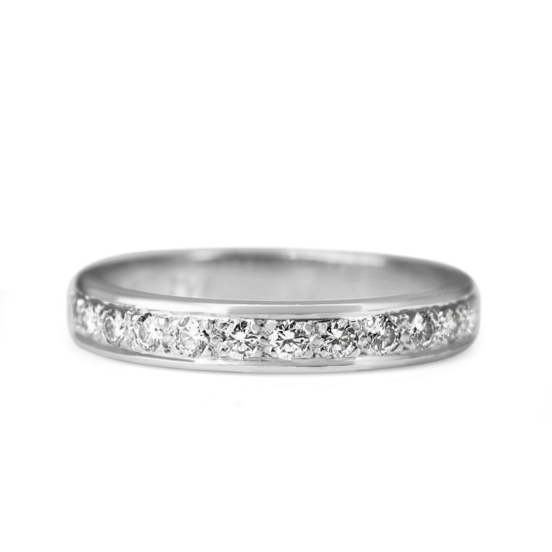 18ct White Gold .70ct Diamond Band Ring