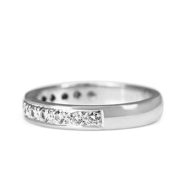 18ct White Gold .70ct Diamond Band Ring
