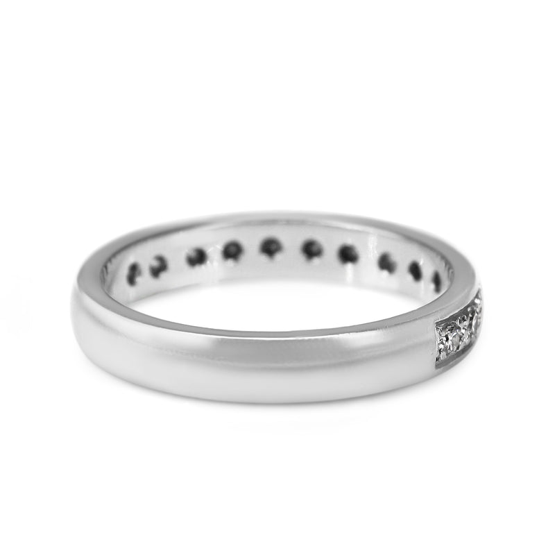 18ct White Gold .70ct Diamond Band Ring