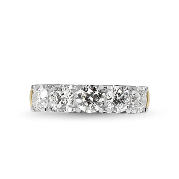 18ct Yellow and White Gold 2.15ct 5 Stone Diamond Ring
