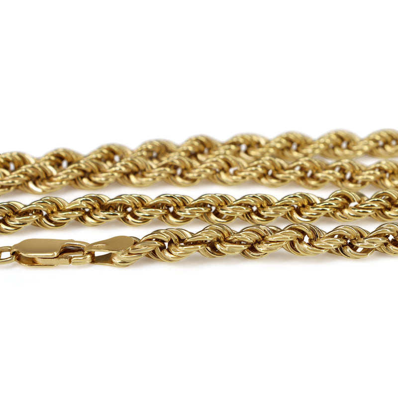 18ct Yellow Gold Vintage Rope Chain Necklace