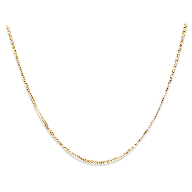 9ct Yellow Gold Fine Curb Link Chain Necklace