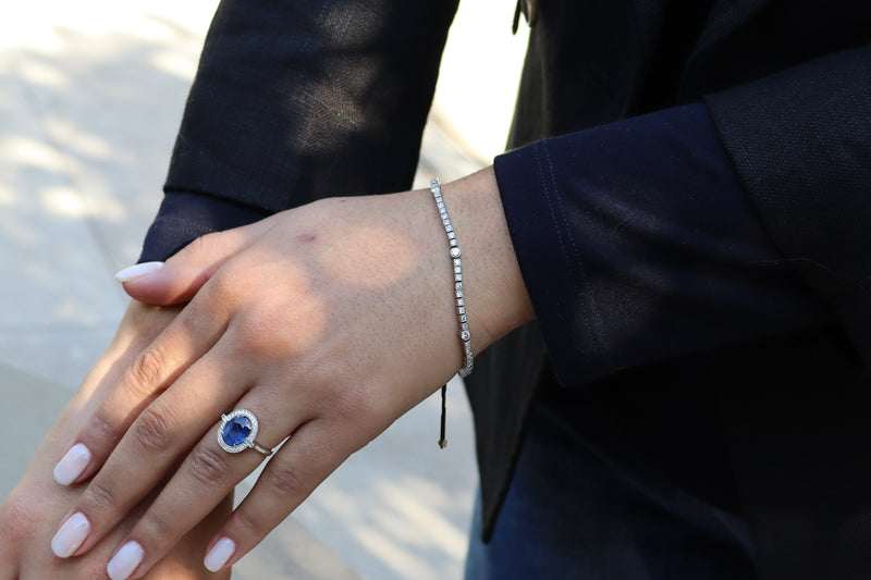 Platinum Vintage Diamond Tennis Bracelet