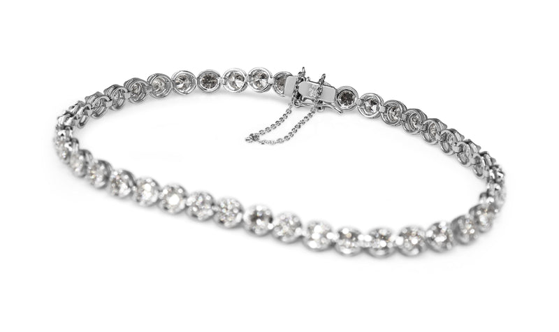 Platinum 5.00ct Diamond Tennis Bracelet