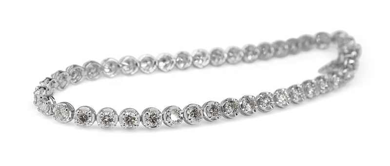 Platinum 5.00ct Diamond Tennis Bracelet