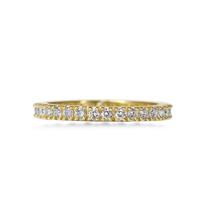 18ct Yellow Gold All Round Diamond Band Ring