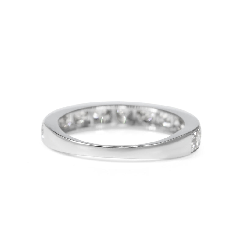 Platinum Vintage Style Diamond Band Ring