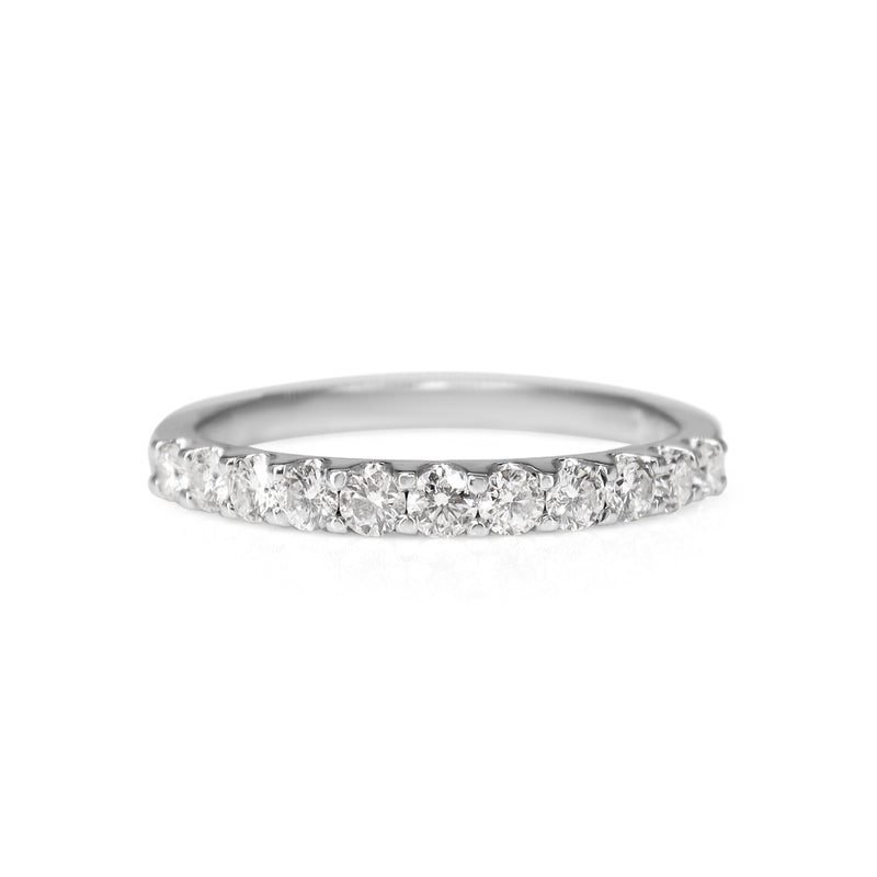 18ct White Gold .55ct Diamond Band Ring