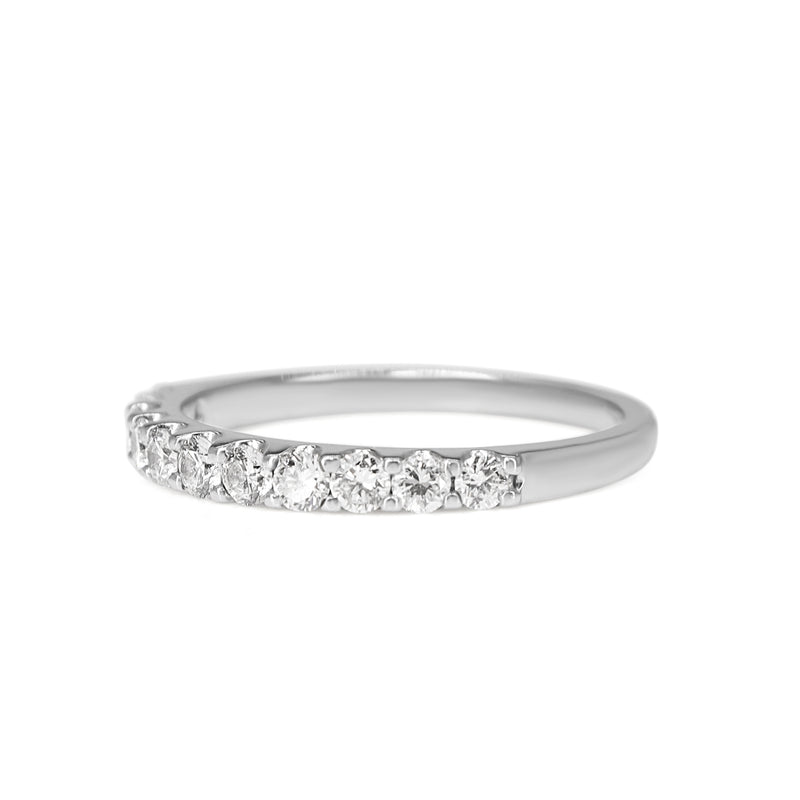 18ct White Gold .55ct Diamond Band Ring