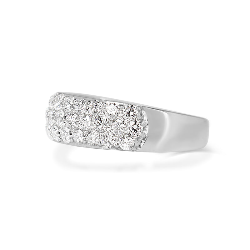 Platinum 1.00ct Pavè Diamond Band Ring